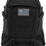 Jueachy Tactical Backpack for Men Hiking Day Pack Molle Military Rucksack Waterproof 30L EDC Bag with USA Flag Patch